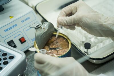Специалисты ВНИИЗЖ выявили превышение микробов в молоке и рыбных консервах